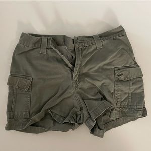 Vintage green Levi cargo shorts